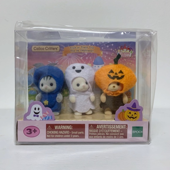 Calico Critters Other - Calico Critters Halloween Trick or Treat Trio Set